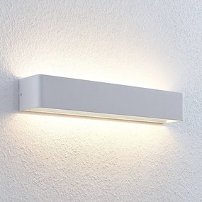 Applique da parete a LED Lonisa Lindby, Bianco / Opale, Soggiorno / Sala da pranzo, Metallo, Moderno, Applique a LED