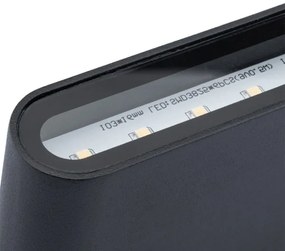 Applique a LED da esterno FLOW 2xLED/3W/230V IP54 nero