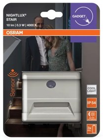 Osram - Lampada per scale a LED con sensore NIGHTLUX LED/0,25W/3xAAA IP54