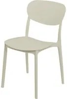 Sedia in polipropilene tortora