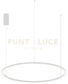 Lampadario a sospensione led hoop bianca 60w 9000lm cct 3000k 4000k...
