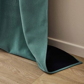 Tenda termoisolante verde in velluto a coste 140x260 cm Madison – douceur d'intérieur