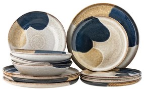 Set da pranzo in pietra 12 pz Jules – Bloomingville