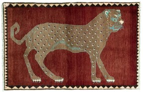 Gabbeh Tappeto 90 x 140 Rosso (Iran) Annodato A Mano