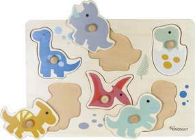 Puzzle in legno (6 pezzi) Dinosaurs - Kindsgut