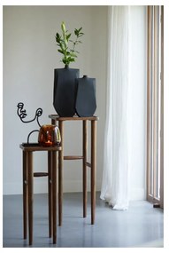 Tavolino in legno massiccio di acacia 42x42 cm Qiano - Light &amp; Living