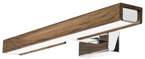 Brilagi-Illuminazione a LED per specchi da bagno WOODY MIRROR LED/8W/230V IP44 quercia/cromo