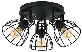 Faretto ALANO BLACK 3xE27/60W/230V