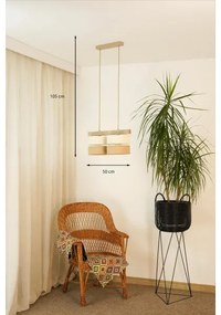 Brilagi - Lampadario a sospensione con filo FOREST 2xE27/15W/230V pino/beige/color crema