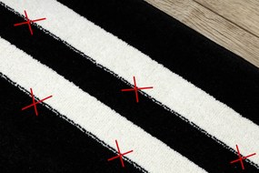 Tappeto HAMPTON Inquadrata nero - PRODOTTO DI SECONDO GRADO