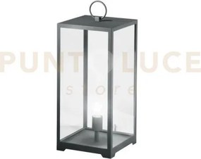 Lume mirage antracite 1 luce attacco e27 ip44 25x25x53cm cavo 250cm...