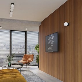 Lampada da parete bianca e nera Blaze – Sollux