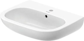 Lavabo 60x46 Monoforo per colonna e semicolonna Con Troppo Pieno Bianco D-code 2310600000 Duravit