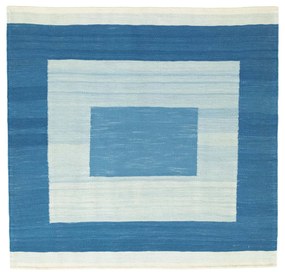 Kilim Tappeto persiano 120 x 120 Blu (Iran) Tessuto A Mano