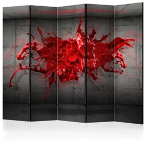 Paravento  Red Ink Blot II [Room Dividers]  Colore Nero, Dimensioni e Misure 225x172