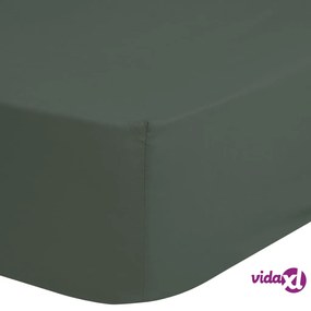 HIP Lenzuolo con Angoli 160x200 cm Oliva Scuro