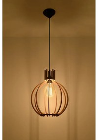 Lampada a sospensione in legno Laranxa - Nice Lamps