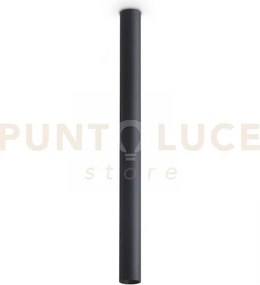 Look led round applique d.3cm 5w on-off 600 lm 3000 k 40cm nero