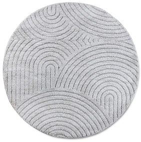 Tappeto rotondo in grigio chiaro ø 160 cm Panglao New York Light Grey – Elle Decoration