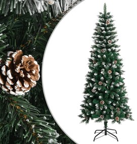 Albero Di Natale Artificiale Con Base Verde 180 Cm Pvc /