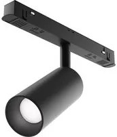 Faretto Per Binario Moderno Focus Led Alluminio Nero 1 Luce 5W Dimmerabile