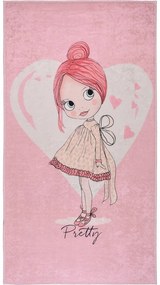 Tappeto per bambini rosa lavabile 80x120 cm Pretty Girl – Vitaus