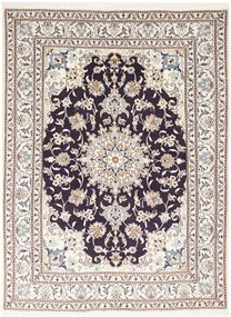 Nain Tappeto 150 x 200 Blu (Iran) Annodato A Mano