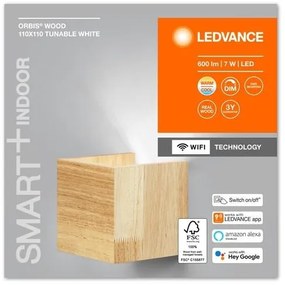 Ledvance - Applique LED dimmerabile SMART+ WOOD LED/7W/230V Wi-Fi