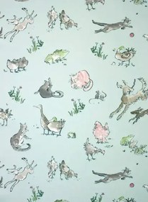 Osborne & Little Carta da parati Quentins Menagerie - Aqua