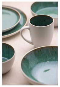 Piatto da dolce bianco/verde in gres ø 21 cm Gastro White/Green – Bitz