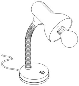 EGLO 9228 - Lampada da tavolo BASIC 1xE27/40W nero