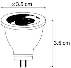 Set di 5 lampadine LED G4 MR11 2.7W 210lm 3000K 12V