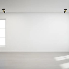 Faretto JOKER 1xGU10/25W/230V nero/oro