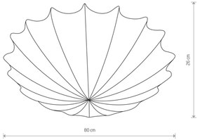 Nowodvorski Lighting Plafoniera Form in tessuto, Ø 80 cm