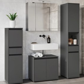 Set da bagno color antracite Lemont - Germania