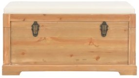 Cassapanca con Cuscino 80x40x40 cm MDF