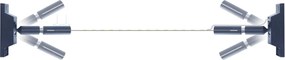 Banda 25m per Profilo Sospeso STARLINE Larghezza 16mm - Nera Variante Lunghezza 25 Metri