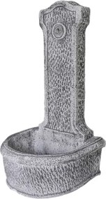 Fontana Decorativa Per Giardino In Cemento Effetto Pietra Grigia mod. Parete Artistica Mediterranea