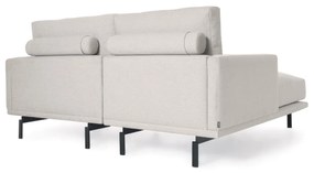 Kave Home - Divano Galene 3 posti con chaise longue sinistro beige 214 cm