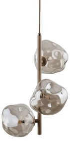 Lampadario a sospensione su cavo LAVA 3xG9/8W/230V beige/beige fumé