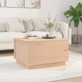 Tavolino da salotto 60x50x35 cm in legno massello di pino