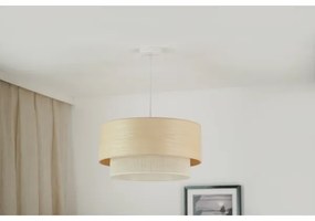 Brilagi - Lampadario a cavo ARIZONA BOHO 1xE27/15W/230V Ø 45 cm beige/bianco