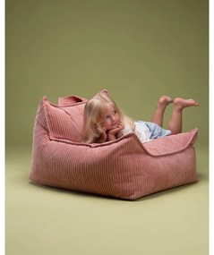 Pouf a sacco per bambini rosa con rivestimento in velluto a coste Chair – Wigiwama