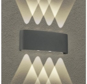 Brilagi - Lampada da parete LED per esterni FLAREBOX LED/8W/230V antracite IP65