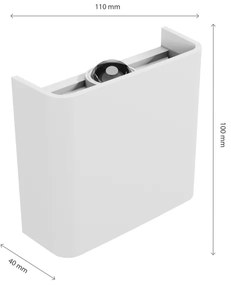 Applique a LED da esterno LUNARIX LED/2W/230V 3000-6000K CRI 90 IP54 bianco