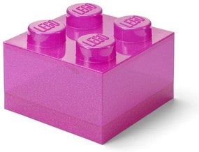 Scatola per bambini rosa in plastica 25x25x18 cm – LEGO®