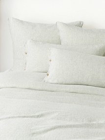 Copripiumino in lino lavato a righe sottili Rinna