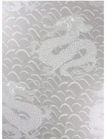Osborne & Little Tapete Celestial Dragon - Pebble/ Gilver