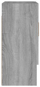 Armadietto a Muro Grigio Sonoma 60x31x70cm in Legno Multistrato