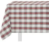 Tovaglia natalizia 140x180 cm Tartan bianco cotone